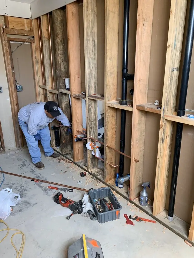 Commercial rough-in plumbing for Gas Line Repair in Southwest